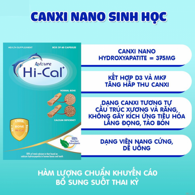 Combo bổ bầu Avisure mama, Avisure Hical-Đủ chất mẹ khỏe, con cao lớn 6